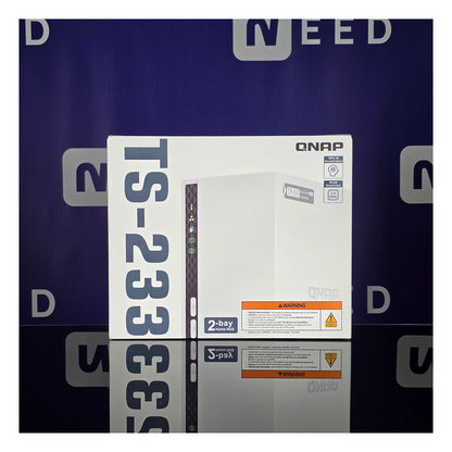 QNAP | TS-233 | 2-Bay NAS | ARM 4-core Cortex-A55 | 2 GB | 1GbE