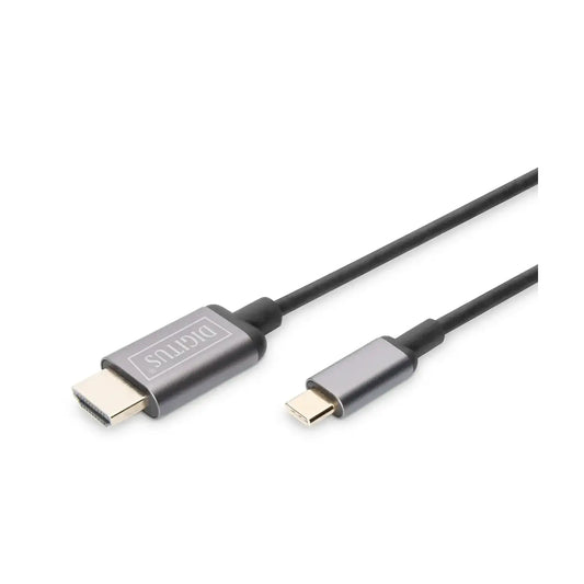 Digitus | Video adapter cable | 19 pin HDMI Type A | Male | 24 pin USB-C | Male | Black