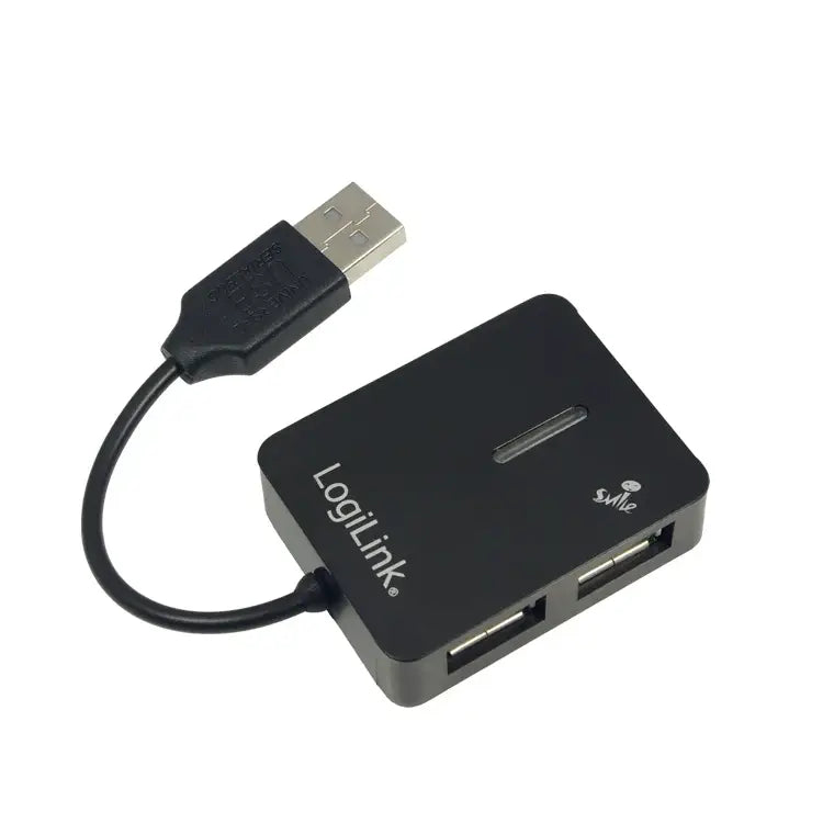 LogiLink | USB 2.0 4-Port Hub "Smile" | UA0139 | USB-A | 480 Mbps | Black