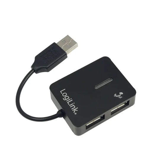 LogiLink | USB 2.0 4-Port Hub "Smile" | UA0139 | USB-A | 480 Mbps | Black