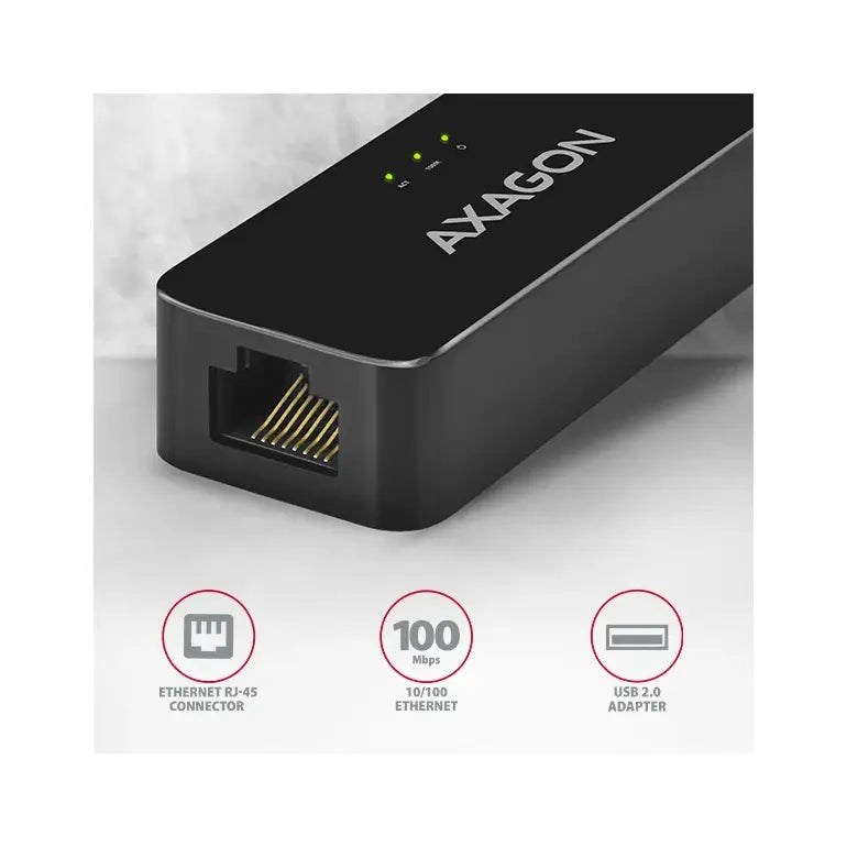 AXAGON | USB-A 2.0 to Fast Ethernet Adapter | ADE-XR | Black