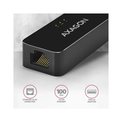 AXAGON | USB-A 2.0 to Fast Ethernet Adapter | ADE-XR | Black