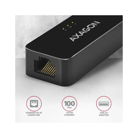 AXAGON | USB-A 2.0 to Fast Ethernet Adapter | ADE-XR | Black