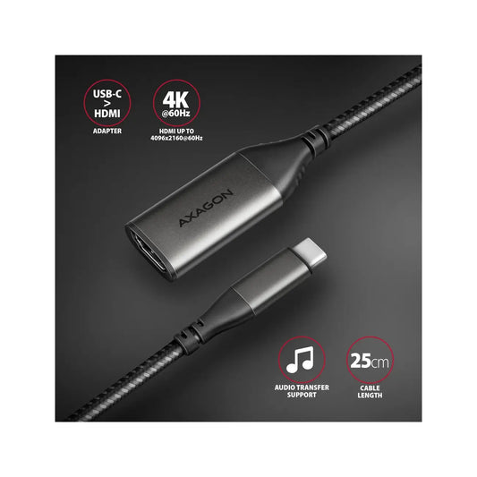 AXAGON | USB-C to HDMI 2.0a Active Adapter | RVC-HI2M | Black