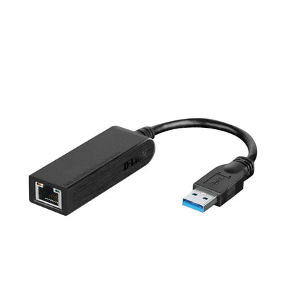 D-Link | USB 3.0 to Gigabit Ethernet Adapter | DUB-1312 | USB-A to RJ45 | Black