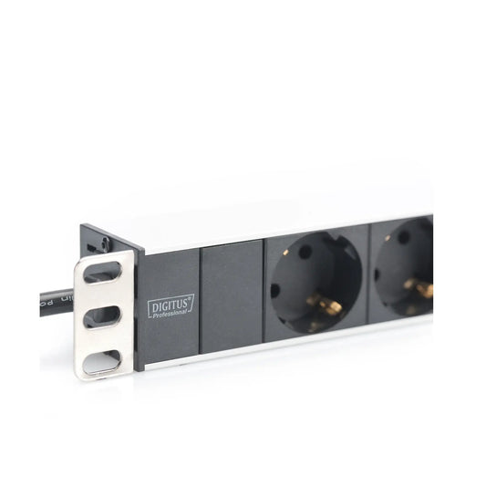 Digitus | 19" Rackmount 8-Way Socket Strip PDU | DN-95401 | 4000 W | Black