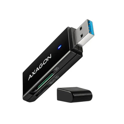 AXAGON | CRE-S2N SuperSpeed USB-A Dual Card Reader | CRE-S2N | Black