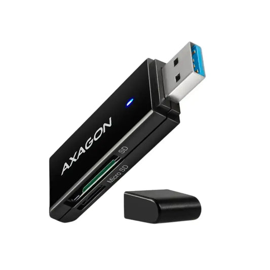AXAGON | CRE-S2N SuperSpeed USB-A Dual Card Reader | CRE-S2N | Black