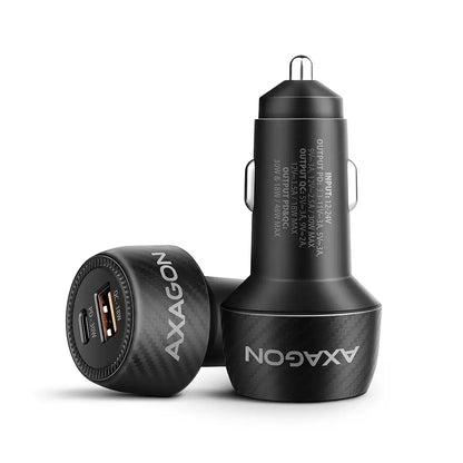 AXAGON | Dual Fast Car Charger 48 W | PWC-PQ48 | USB-A / USB-C | Black