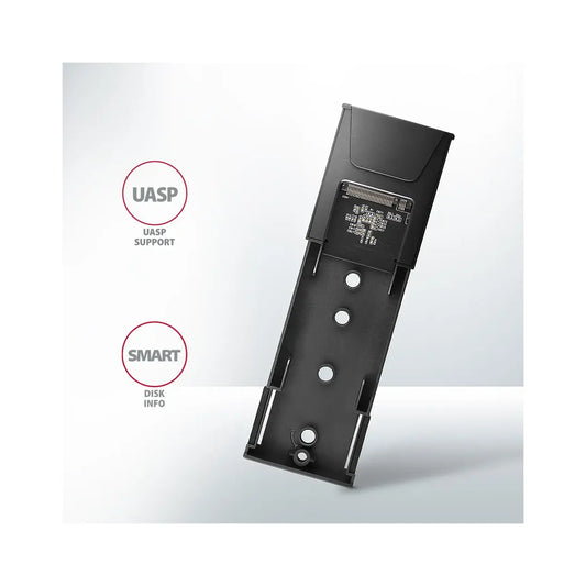 AXAGON | USB-C 10Gbps M.2 NVMe / SATA SSD THIN Box | EEM2-GTS2 | Dark Grey