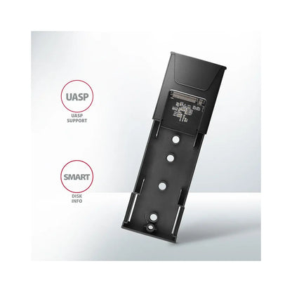 AXAGON | USB-C 10Gbps M.2 NVMe / SATA SSD THIN Box | EEM2-GTS2 | Dark Grey
