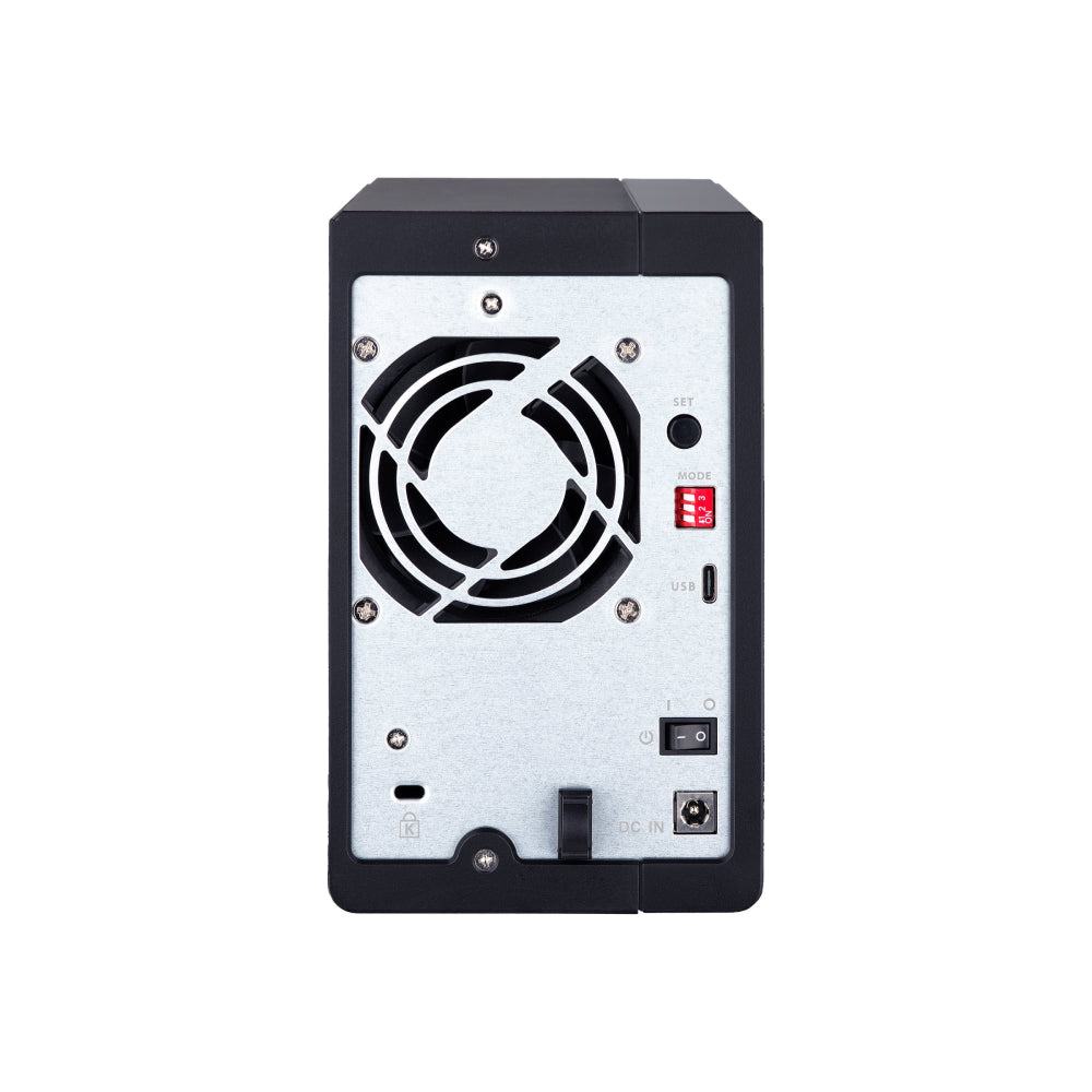 QNAP | TR-002 | 2-Bay USB-C Direct Attached Storage | Hardware RAID | 2 × 3.5" | Black