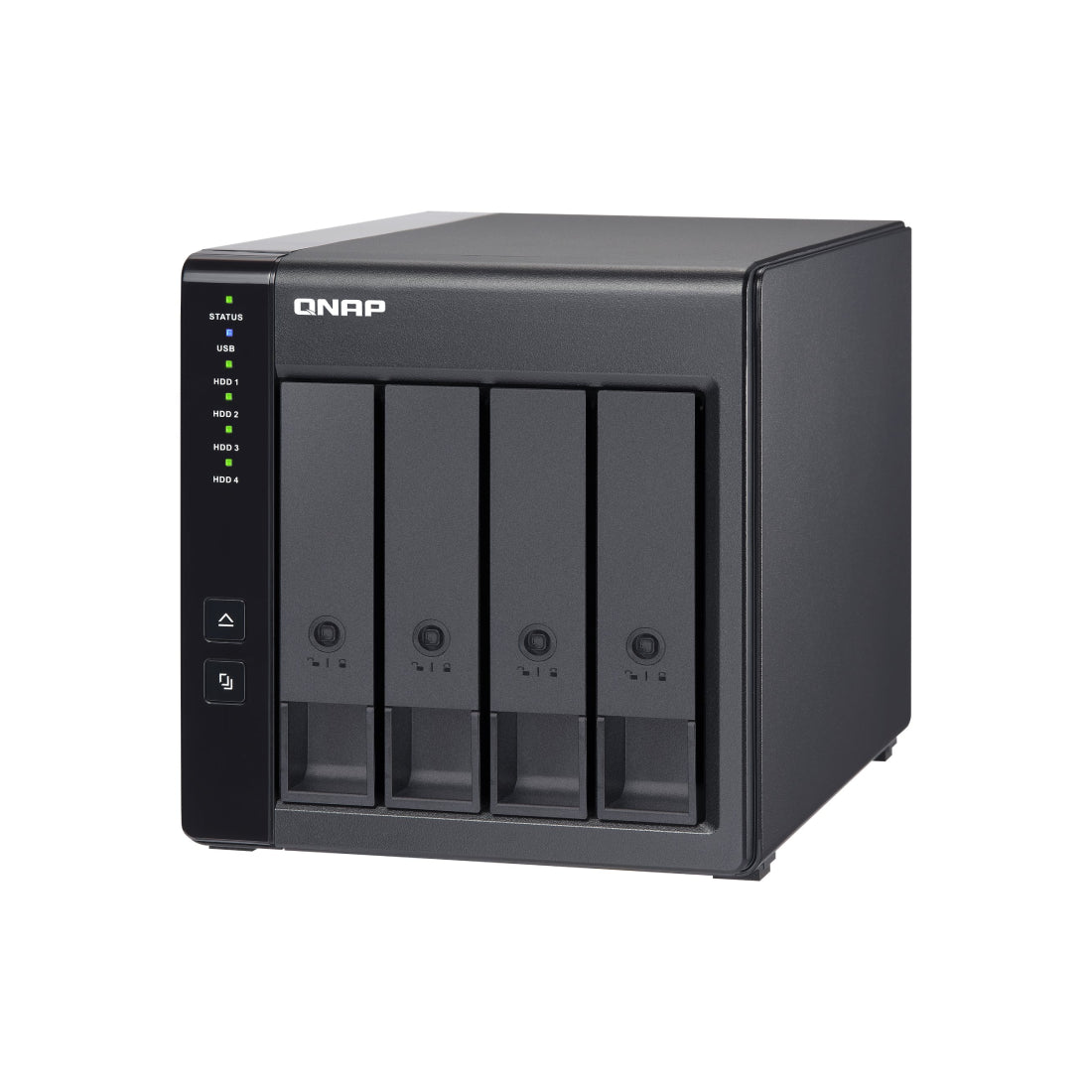 QNAP | TR-004 | 4-Bay USB-C Direct Attached Storage | Hardware RAID | 4 × SATA | Black