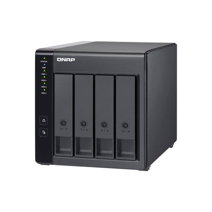 QNAP | TR-004 | 4-Bay USB-C Direct Attached Storage | Hardware RAID | 4 × SATA | Black