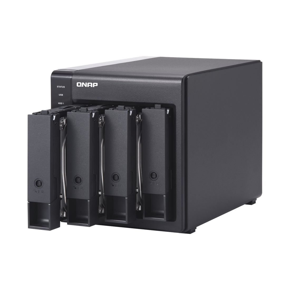 QNAP | TR-004 | 4-Bay USB-C Direct Attached Storage | Hardware RAID | 4 × SATA | Black
