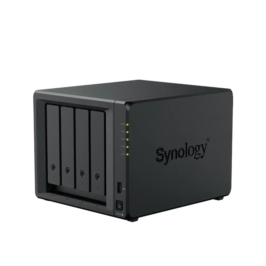 Synology | DS925+ | NAS à 4 baies | AMD Ryzen V1500B | 4 Go DDR4 ECC | 2,5 GbE | Noir