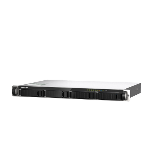QNAP | TS-435XeU-4G | 4-Bay Rackmount NAS | ARM Cortex-A72 | 4 GB DDR4 | 2 × 10GbE SFP+ | 2 × 2.5GbE