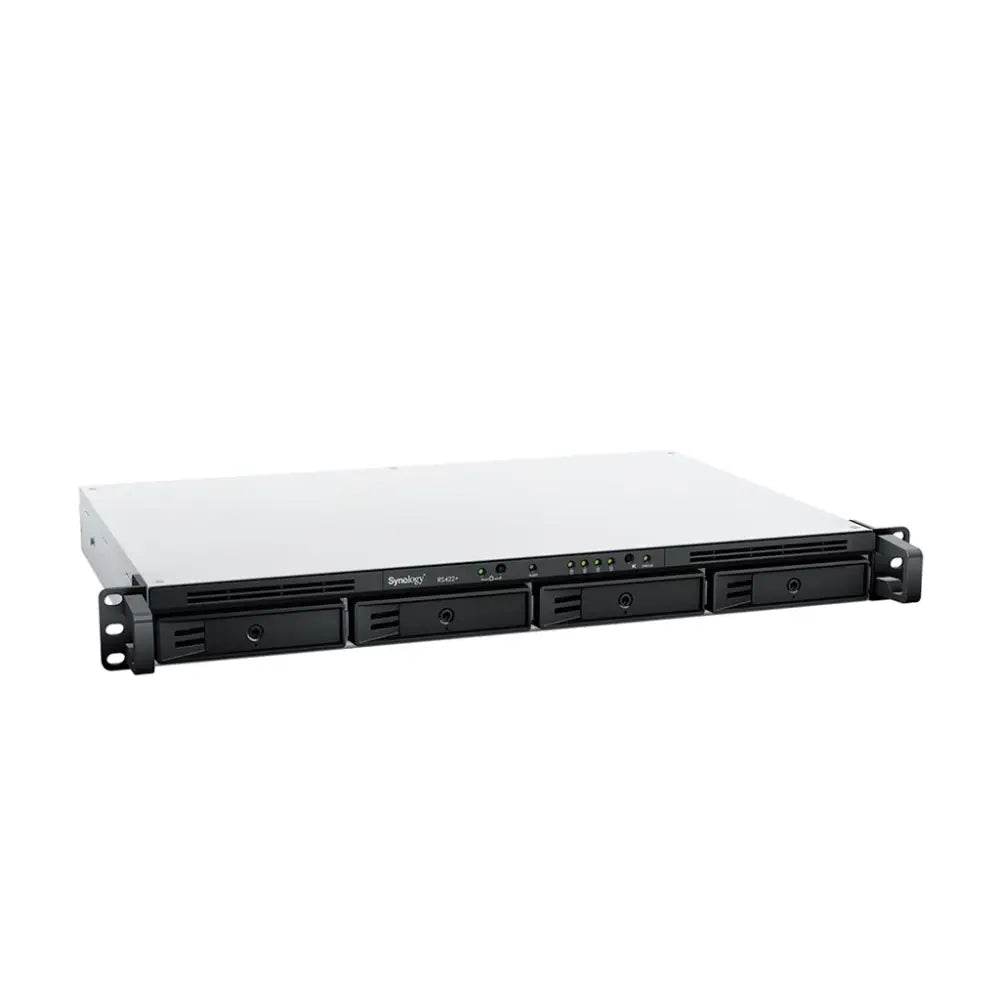 Synology | RS422+ | 4-Bay Rackmount NAS | AMD Ryzen R1600 | 2 GB DDR4 ECC | 1GbE
