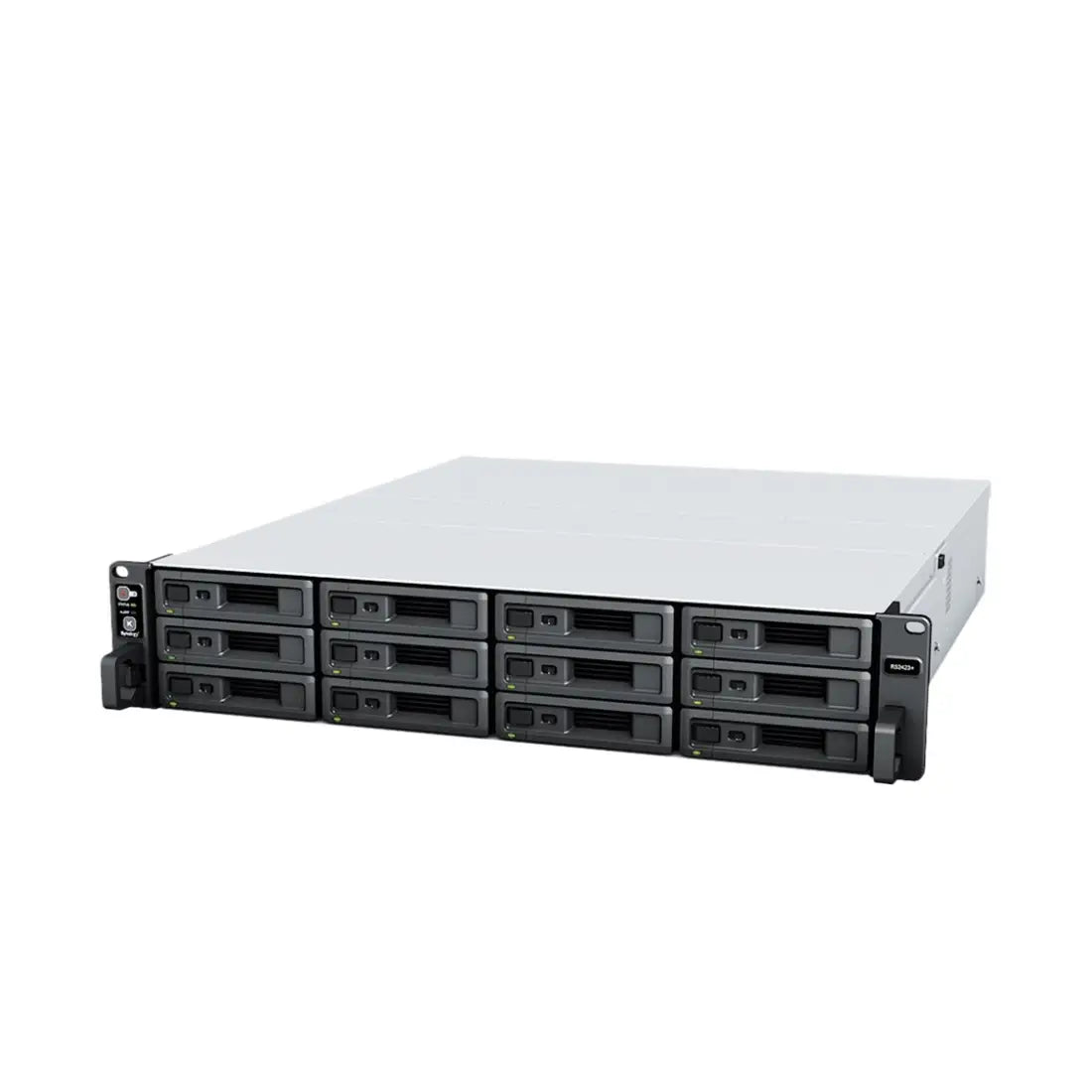 Synology | RS2423+ | 12-Bay Rackmount NAS | AMD Ryzen V1780B | 8 GB DDR4 ECC | 10GbE | Black