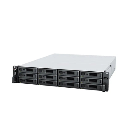 Synology | RS2423+ | 12-Bay Rackmount NAS | AMD Ryzen V1780B | 8 GB DDR4 ECC | 10GbE | Black