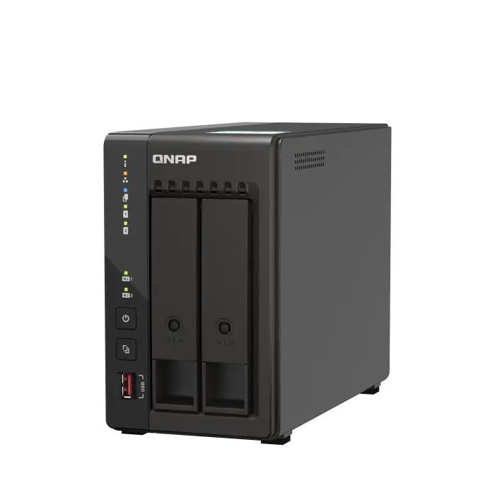 QNAP | TS-253E-8G | NAS 2 baies | Intel Celeron J6412 | 8 Go DDR4 | 2,5 GbE