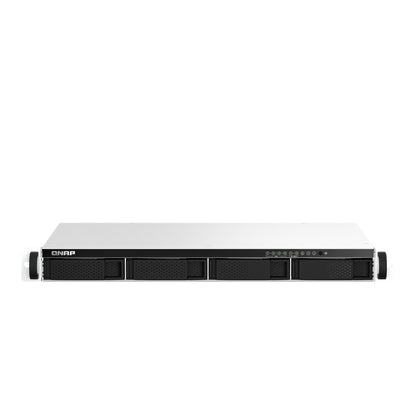 QNAP | TS-464eU-8G | 1U Short Depth Rackmount NAS | Intel Celeron N5095 | 8 GB DDR4 | 4-Bay | 2.5GbE