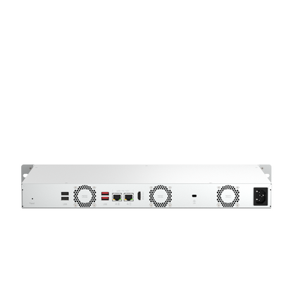 QNAP | TS-464eU-8G | 1U Short Depth Rackmount NAS | Intel Celeron N5095 | 8 GB DDR4 | 4-Bay | 2.5GbE