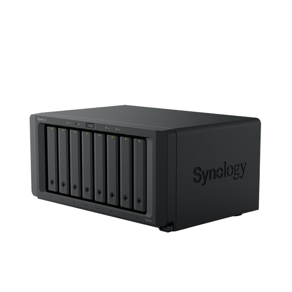Synology | DS1825+ | NAS 8 baies | AMD Ryzen V1500B | 8 Go DDR4 ECC | Double 2,5 GbE | Noir