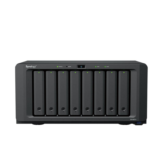 Synology | DS1825+ | 8-Bay NAS | AMD Ryzen V1500B | 8 GB DDR4 ECC | Dual 2.5GbE | Black