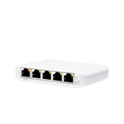Ubiquiti | USW-Flex-Mini | UniFi Flex Mini 5-Port Gigabit Managed Switch | PoE-Eingang | Weiß