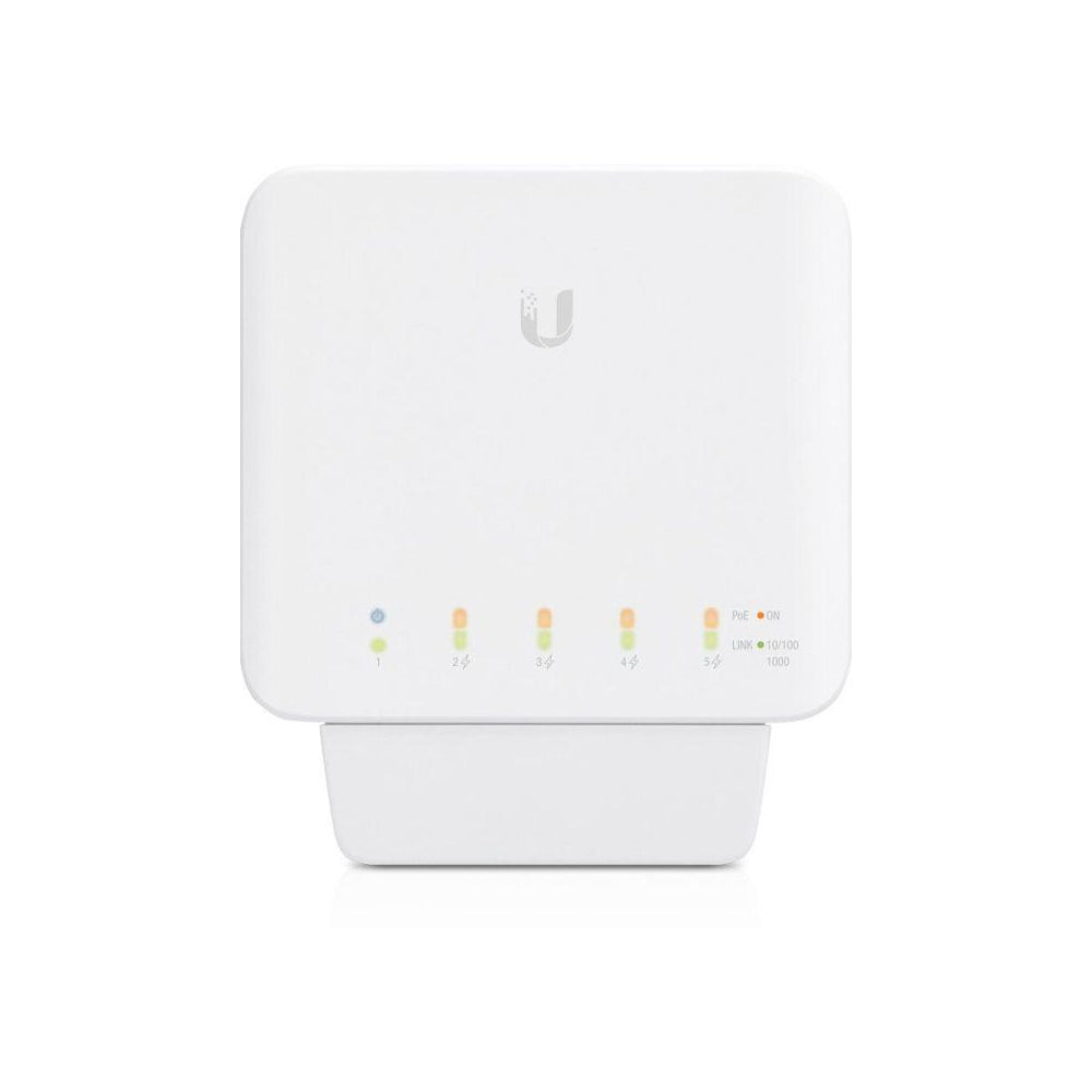 Ubiquiti | USW-Flex | UniFi Flex 5-Port Gigabit PoE Switch | PoE++ Input | PoE Output | White