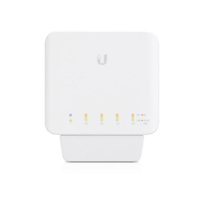 Ubiquiti | USW-Flex | UniFi Flex 5-Port Gigabit PoE Switch | PoE++ Input | PoE Output | White