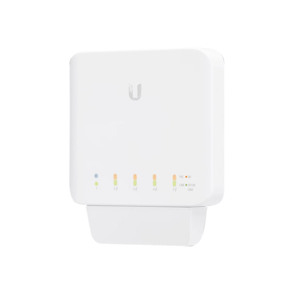 Ubiquiti | USW-Flex | UniFi Flex 5-Port Gigabit PoE Switch | PoE++ Input | PoE Output | White