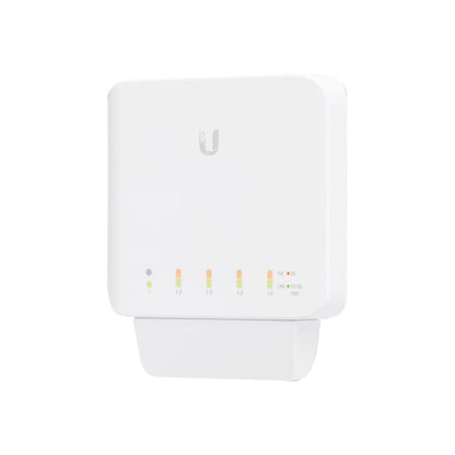 Ubiquiti | USW-Flex | UniFi Flex 5-Port Gigabit PoE Switch | PoE++ Input | PoE Output | White