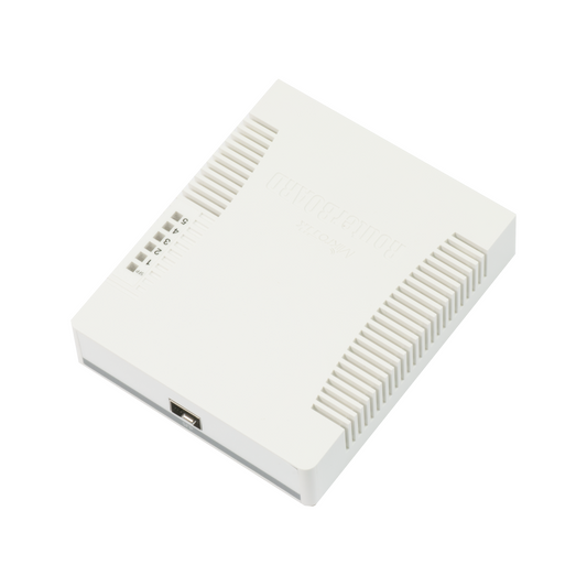 MikroTik | CSS106-5G-1S (RB260GS) | 5-Port Gigabit Smart Switch | 1 × SFP | PoE-In