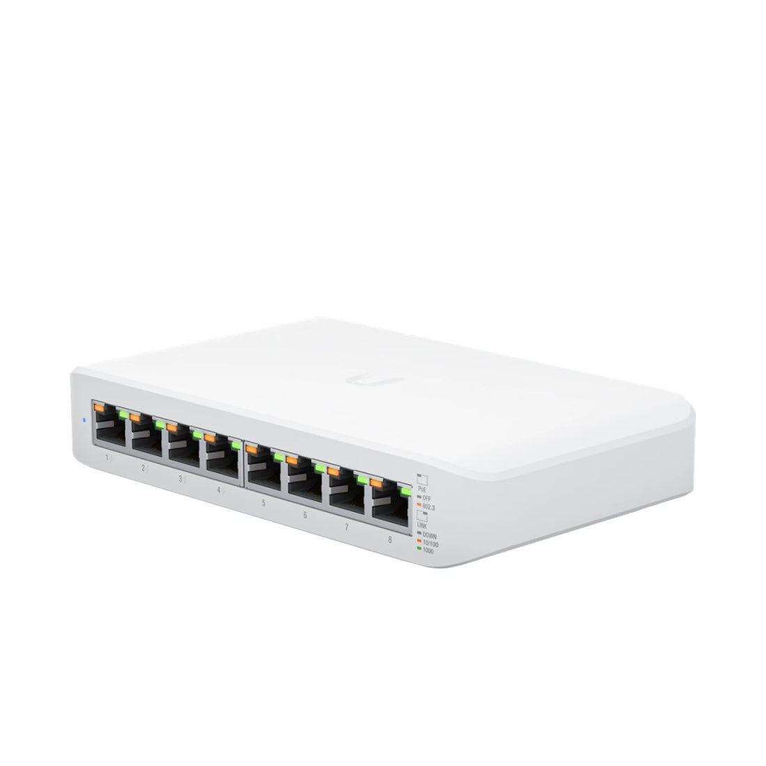 Ubiquiti | USW-Lite-8-POE | UniFi Lite 8-Port Gigabit Managed Switch | 4 × PoE+ | 52 W | Weiß