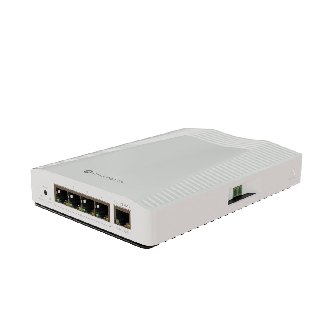 MikroTik | CRS304-4XG-IN | Commutateur administrable 4 ports 10G Ethernet | 4 × 10GBase-T | Gestion 1GbE | PoE-In