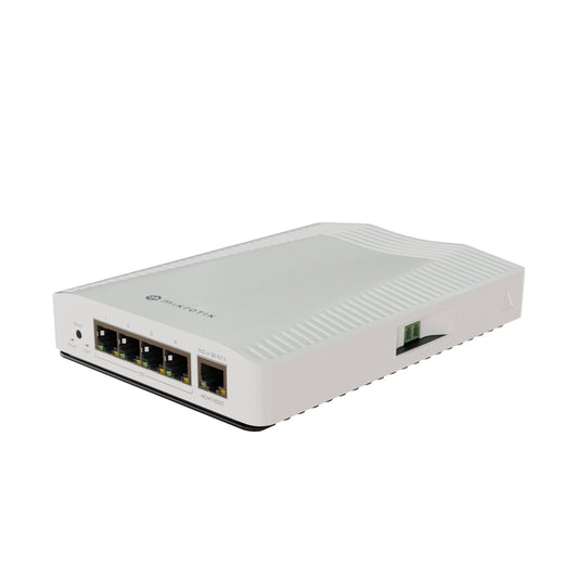 MikroTik | CRS304-4XG-IN | 4-Port 10G Ethernet Managed Switch | 4 × 10GBase-T | 1GbE Management | PoE-In