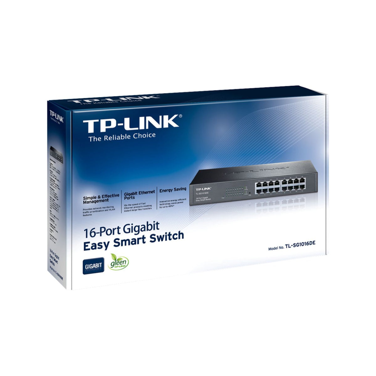 TP-Link | TL-SG1016DE | 16-Port Gigabit Easy Smart Switch | Managed | Rack-Mountable