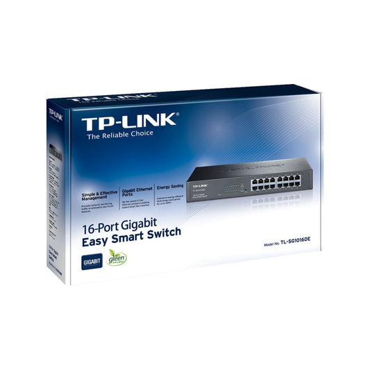 TP-Link | TL-SG1016DE | 16-Port Gigabit Easy Smart Switch | Managed | Rack-Mountable