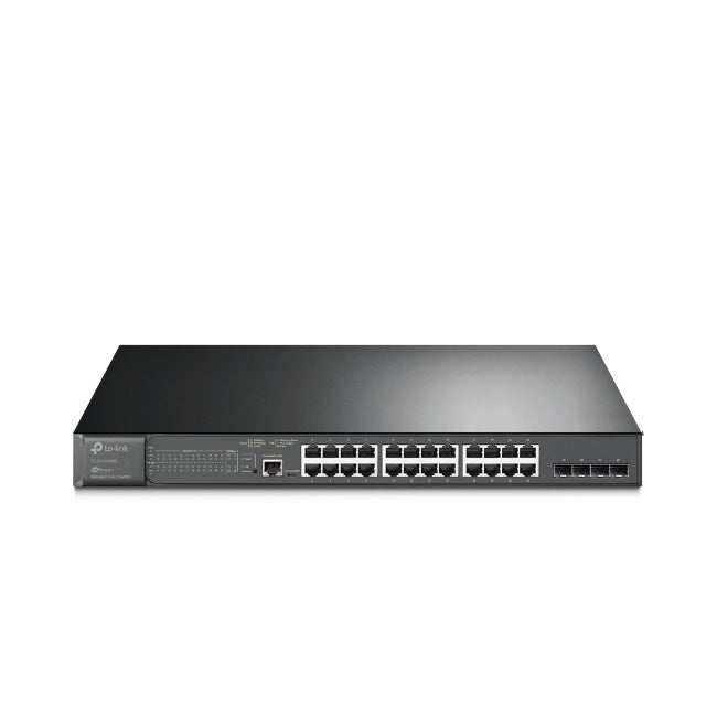 TP-Link | SG3428MP | TL-SG3428MP | 28-Port Gigabit L2+ Managed Switch | 24-Port PoE+ | 4 × SFP | Rack-Mountable