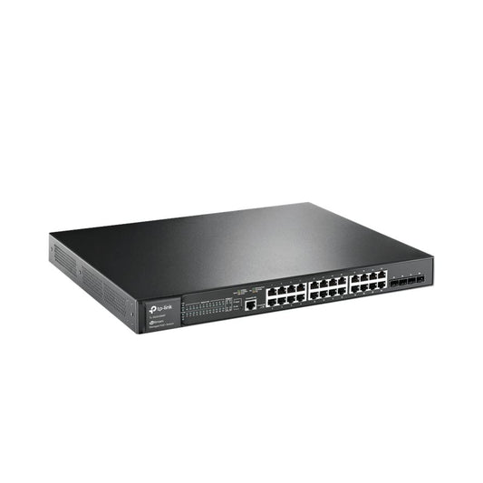 TP-Link | SG3428MP | TL-SG3428MP | 28-Port Gigabit L2+ Managed Switch | 24-Port PoE+ | 4 × SFP | Rack-Mountable