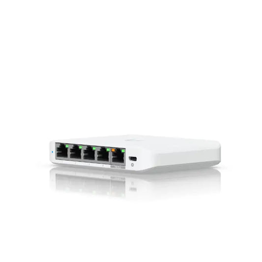 Ubiquiti | USW-Flex-2.5G-5 | UniFi Flex Mini 2.5G | 5-Port 2.5 Gigabit Managed Switch