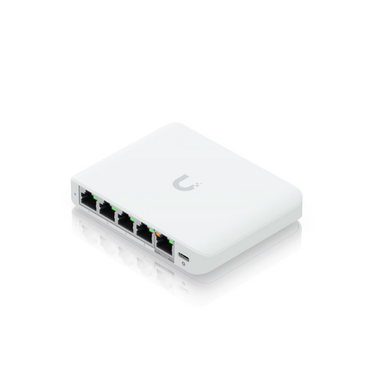 Ubiquiti | USW-Flex-2.5G-5 | UniFi Flex Mini 2.5G | 5-Port 2.5 Gigabit Managed Switch