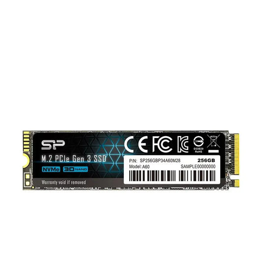 SILICON POWER | Solid state drive | 256 GB | P34A60 | M.2 | PCIe 3.0 x4 (NVMe)