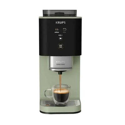 Krups | Automatic coffee machine | SA401LE0 | 15 bar | Black | Green