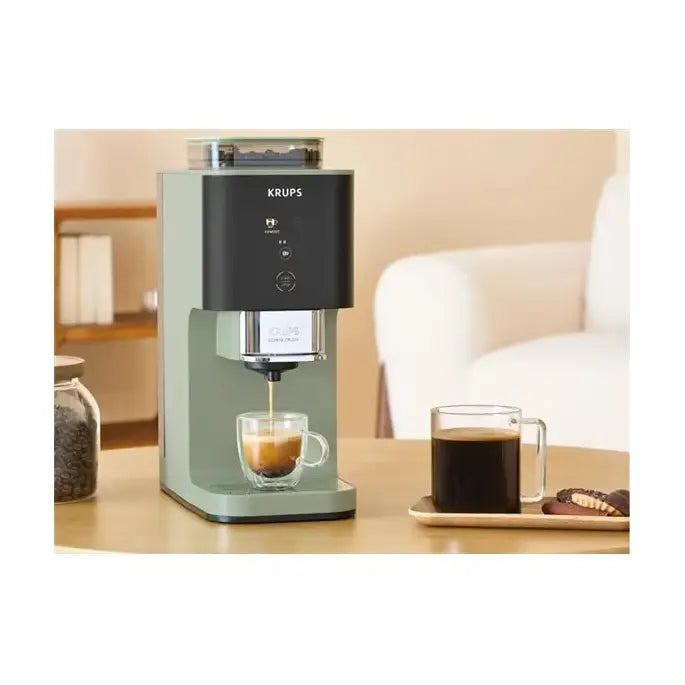 Krups | Kaffeevollautomat | SA401LE0 | 15 bar | Schwarz | Grün
