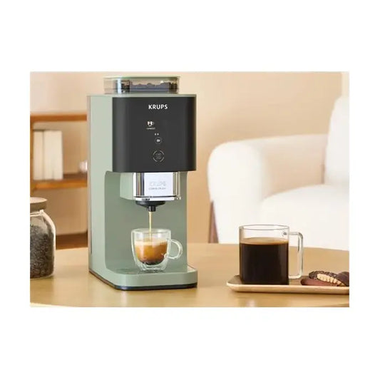 Krups | Kaffeevollautomat | SA401LE0 | 15 bar | Schwarz | Grün