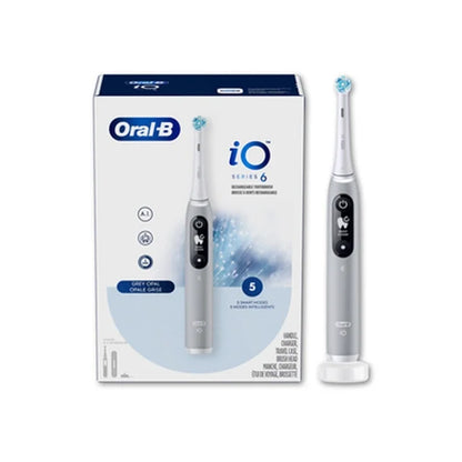 Oral-B | Toothbrush | iO Series 6 | Rechargeable | For adults | Grey Opal