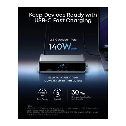 Anker | Prime Docking Station (14-in-1, Triple Display, DisplayLink) | A83B33A1